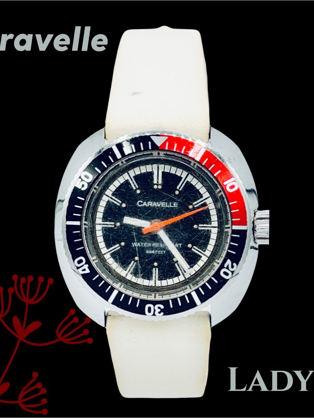 Vintage Caravelle - Sea Hunter "Devil Diver" Women’s Watch